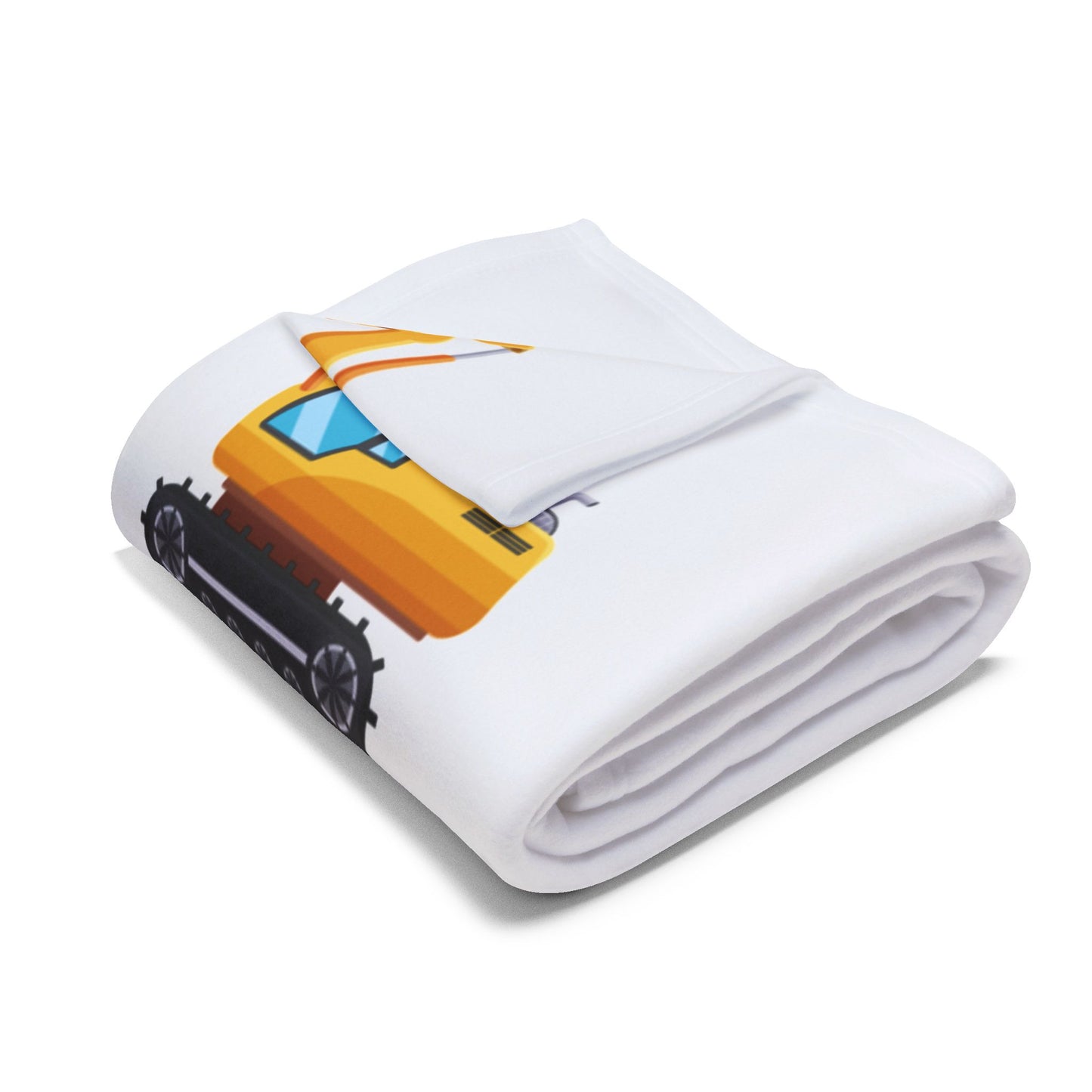 Personalized Construction, Heavy Equipment Blanket For Kids