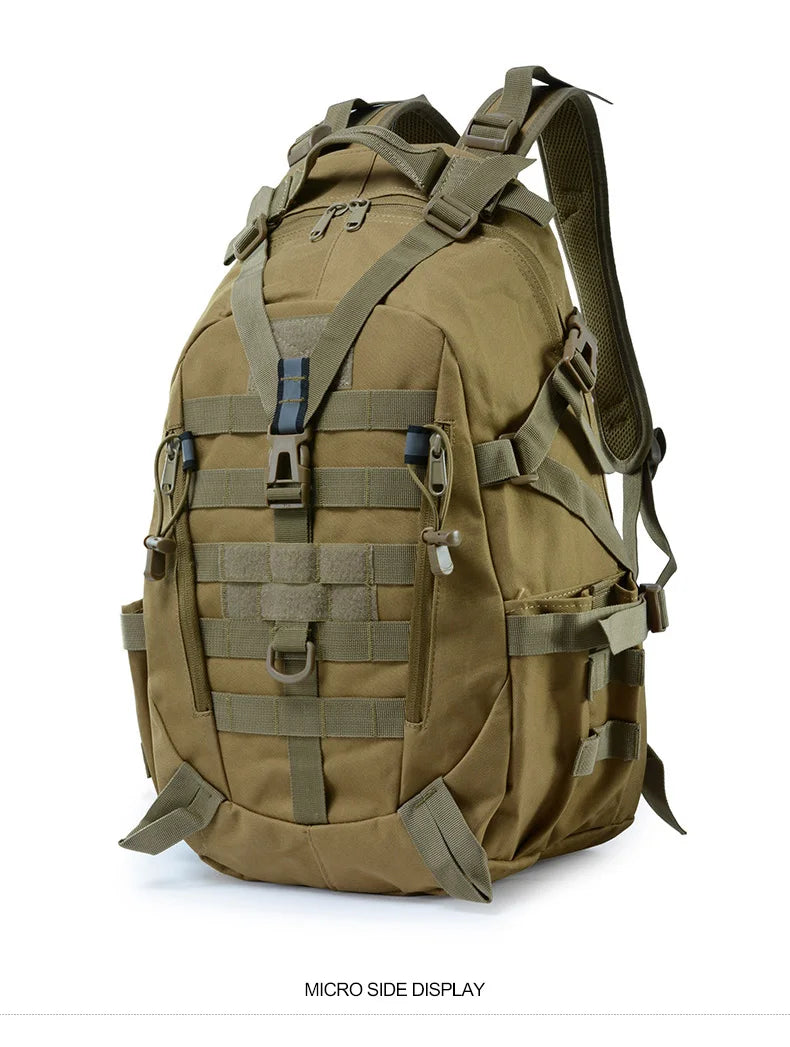 Durable Tactical Sling Backpack – Water-Resistant Oxford Rucksack with MOLLE System for Outdoor Adventure