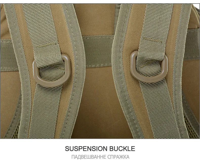 Durable Tactical Sling Backpack – Water-Resistant Oxford Rucksack with MOLLE System for Outdoor Adventure