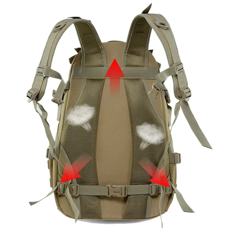 Durable Tactical Sling Backpack – Water-Resistant Oxford Rucksack with MOLLE System for Outdoor Adventure