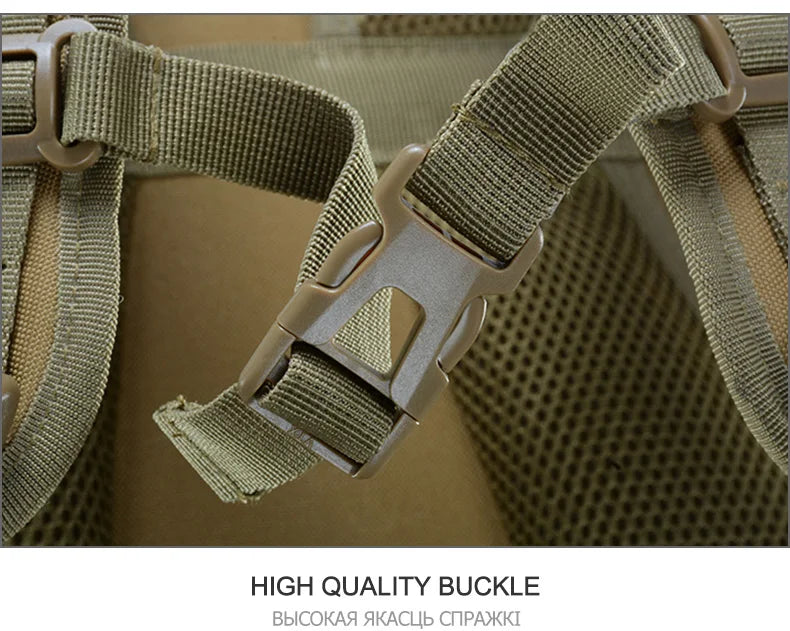 Durable Tactical Sling Backpack – Water-Resistant Oxford Rucksack with MOLLE System for Outdoor Adventure