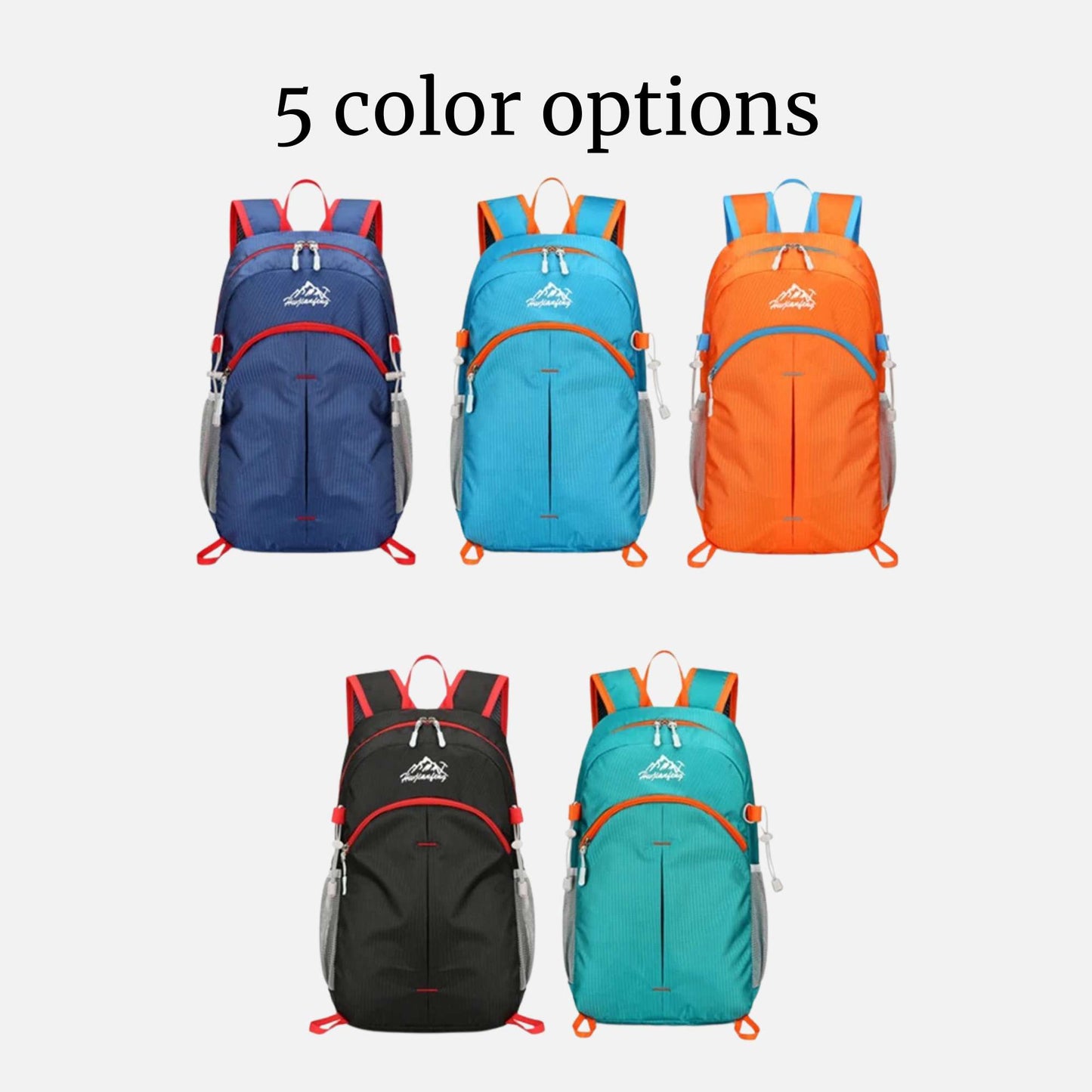 Portable Foldable Backpack for Day Hiking, Climbing, Biking-Lightweight Travel Bag Water Resistant