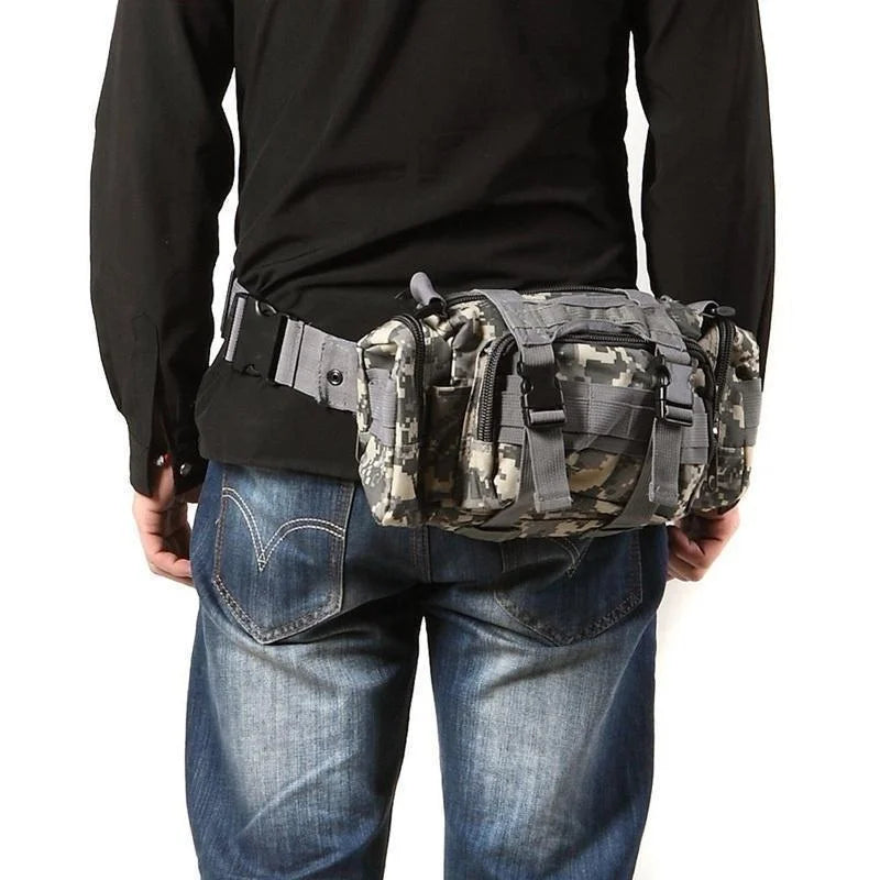 Durable 3–5L Water-Resistant Waist Pack – Multi-Pocket Crossbody & Hip Bag for Travel, Hiking & Everyday Use