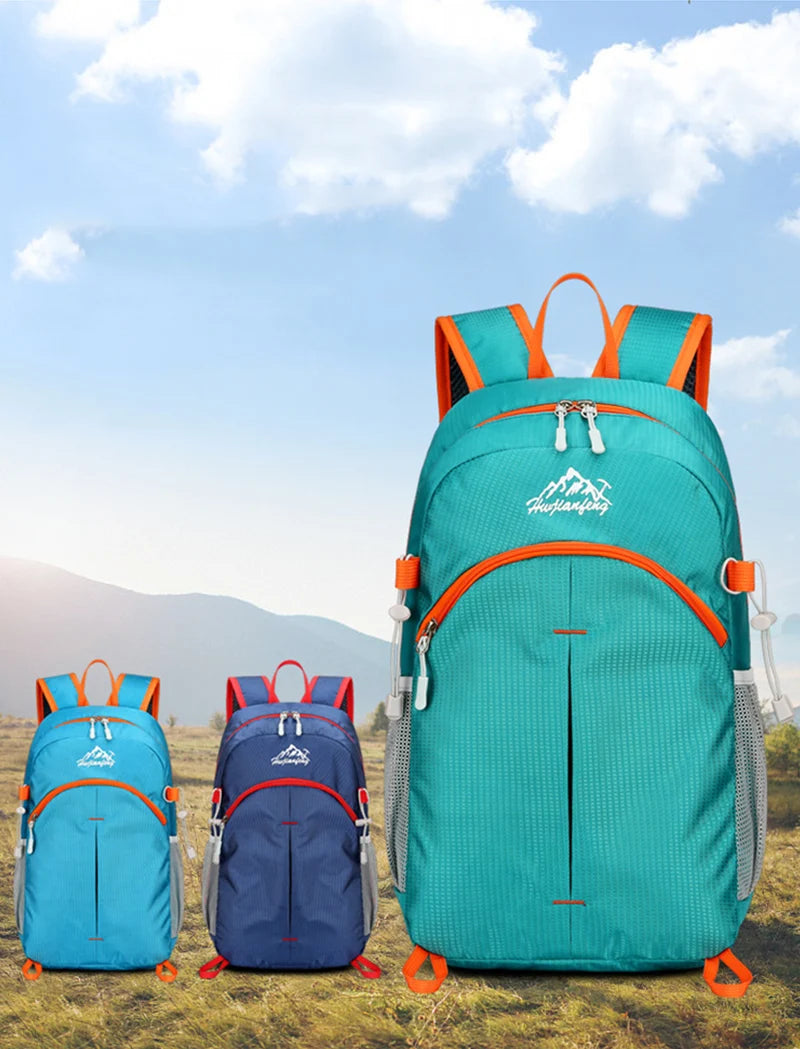 Portable Foldable Backpack for Day Hiking, Climbing, Biking-Lightweight Travel Bag Water Resistant