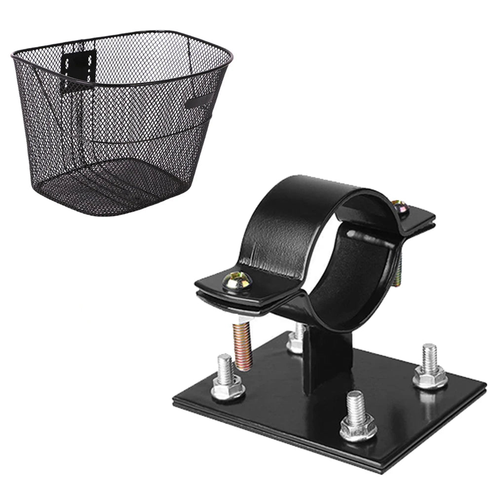 Bike Basket Fixed Holder Mount Fixing Bracket For Scooter EbikeBicycle Accessory Panniers Brackets Bicycle Basket Fixing
