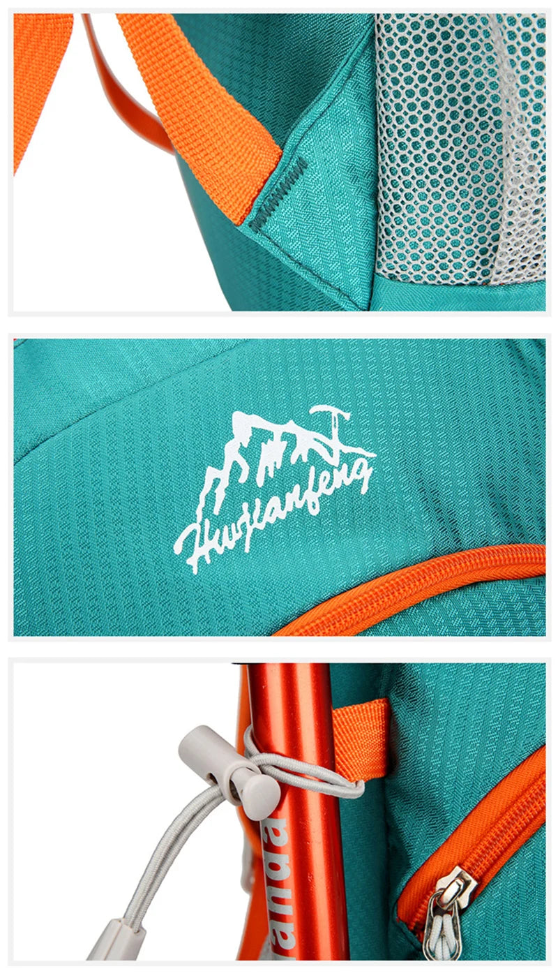 Portable Foldable Backpack for Day Hiking, Climbing, Biking-Lightweight Travel Bag Water Resistant