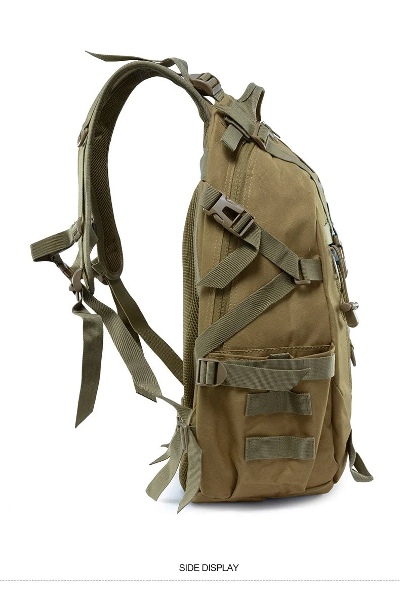 Durable Tactical Sling Backpack – Water-Resistant Oxford Rucksack with MOLLE System for Outdoor Adventure