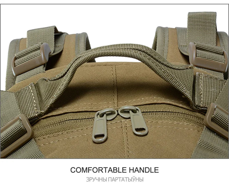 Durable Tactical Sling Backpack – Water-Resistant Oxford Rucksack with MOLLE System for Outdoor Adventure