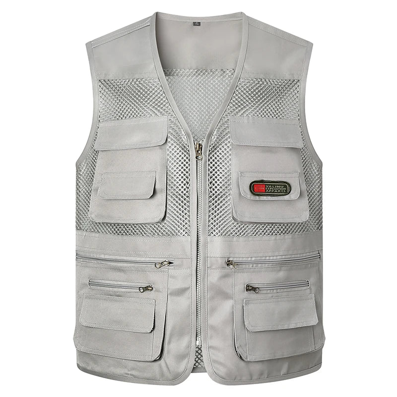 Loose Fit/Large Size Breathable Fly Fishing Vest – Summer Outdoor Multi-Pocket Vest for Fly-Fishing Anglers